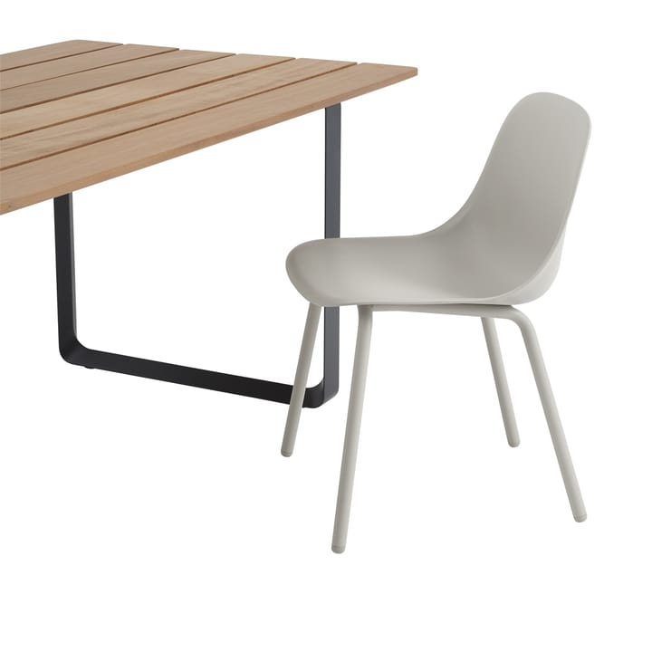 Mesa de jantar 70/70 Outdoor 225x90 cm base de aço preto Muuto