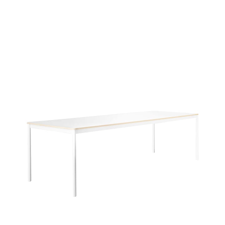 Mesa de jantar Base - branco, compensado, 250x90cm - Muuto