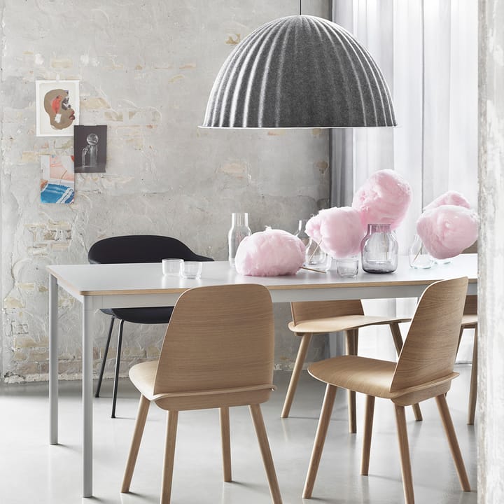 Mesa de jantar Base, Preto, compensado, 190x85cm Muuto