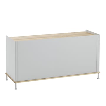 Mesa lateral baixa Enfold 125x45x63 cm - Carvalho-Cinzento - Muuto