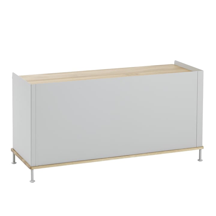 Mesa lateral baixa Enfold 125x45x63 cm, Carvalho-Cinzento Muuto