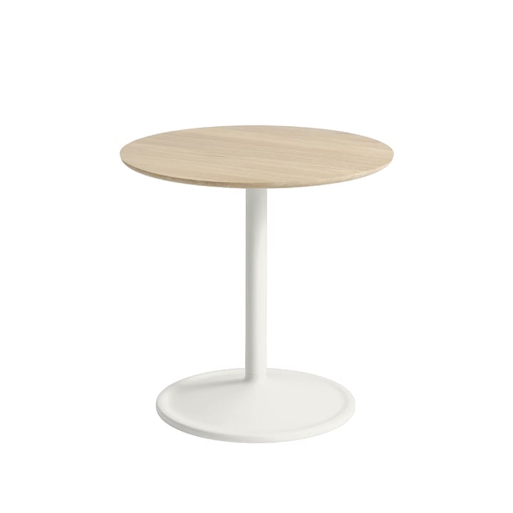 Mesa lateral Soft Ø48cm - Carvalho-Off white A: 48 cm - Muuto