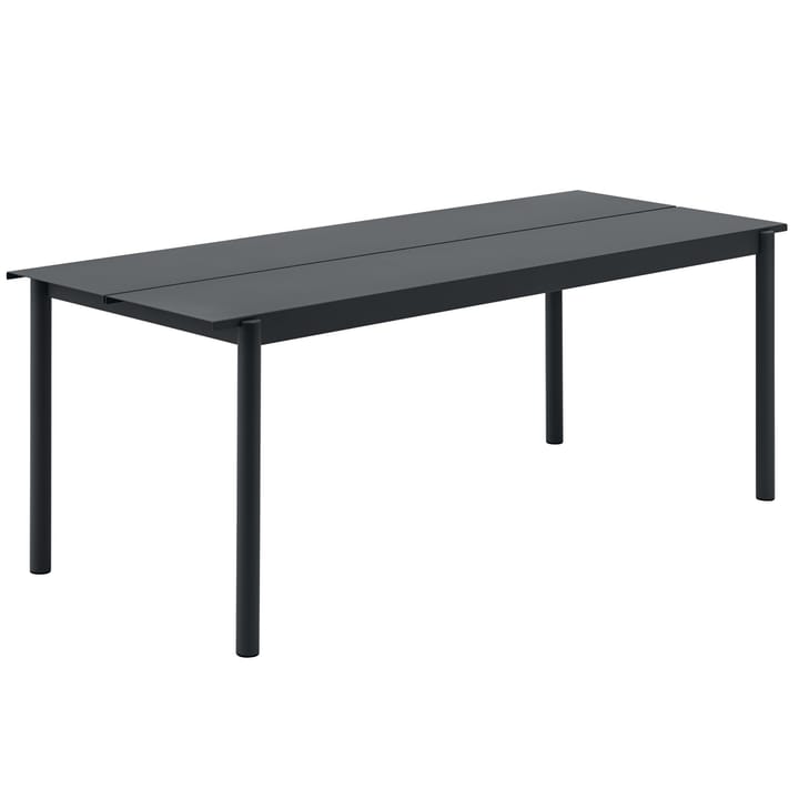 Mesa Linear Steel 200x75 cm - Black - Muuto