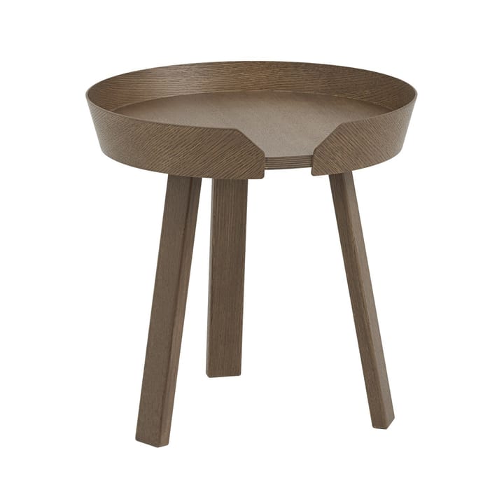 Mesa pequena Around - Stained dark brown - Muuto