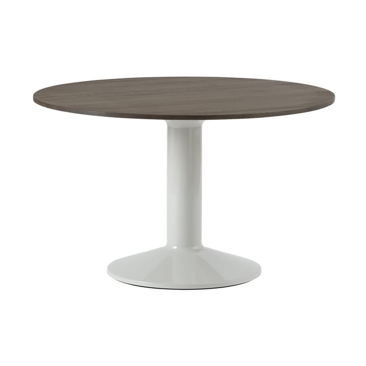 Midst mesa pedestal Ø120 cm - Carvalho escuro oleado-cinza - Muuto