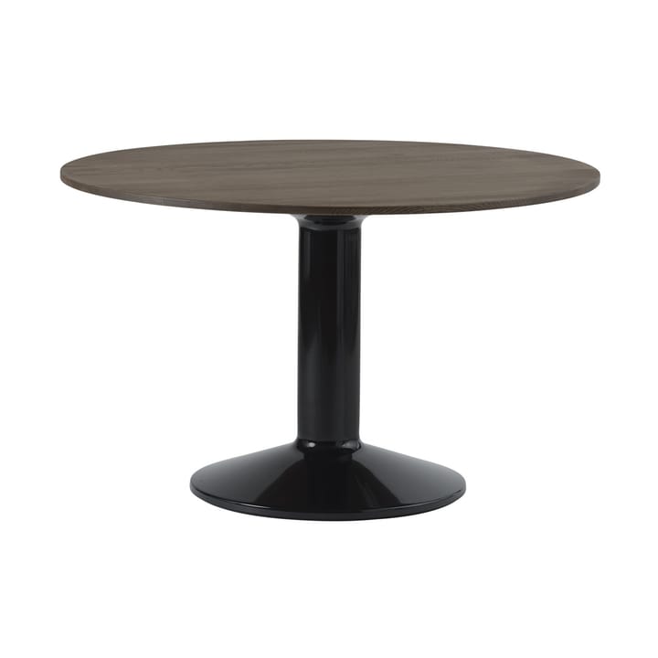 Midst mesa pedestal Ø120 cm - Carvalho escuro oleado-preto - Muuto