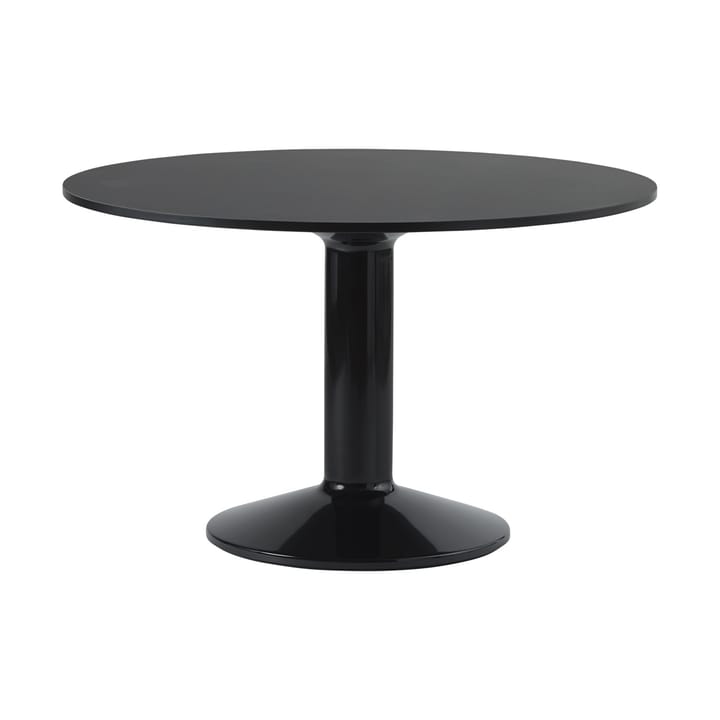 Midst mesa pedestal Ø120 cm - Linóleo preto - preto - Muuto