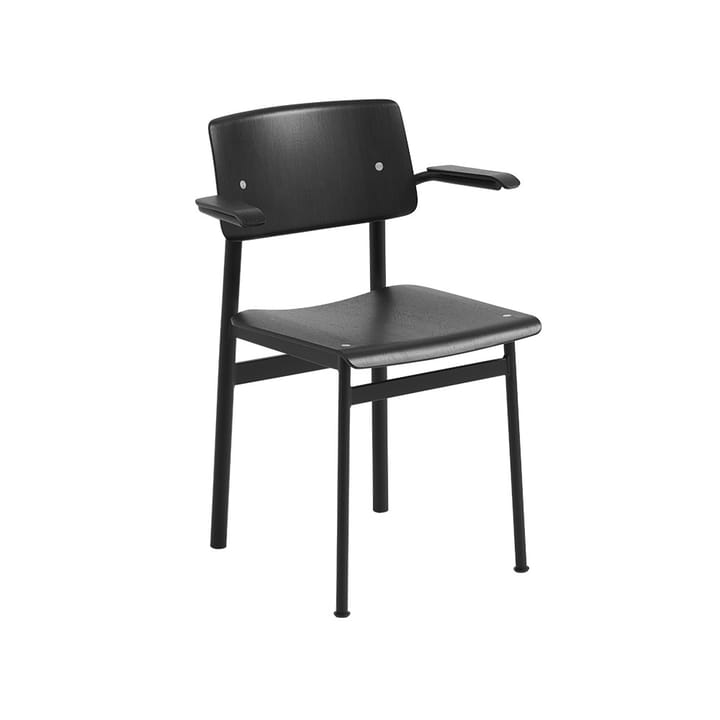 Poltrona com braços Loft - Preto-Preto - Muuto