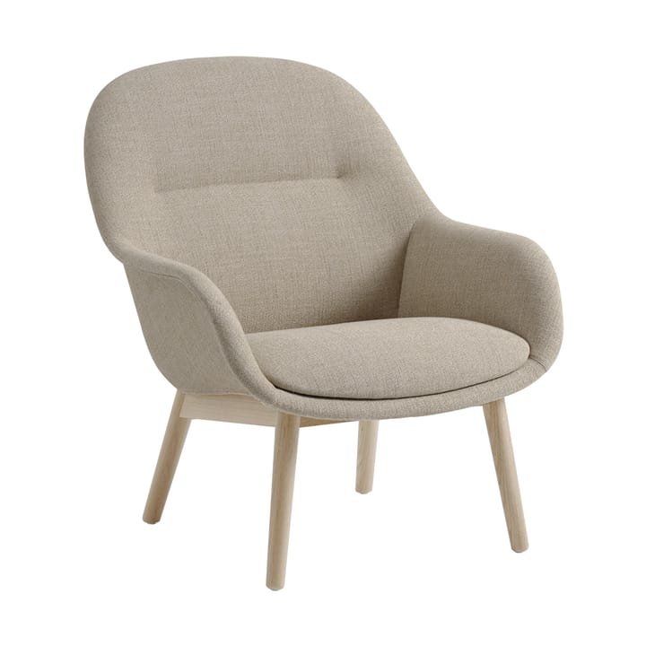 Poltrona Fiber Lounge com pernas em carvalho - Ecriture 240-grey - Muuto