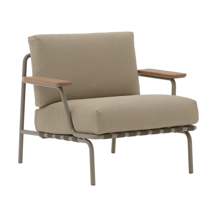 Poltrona lounge Settle Lounge Chair - Ribbed Weave 5 Taupe - Muuto