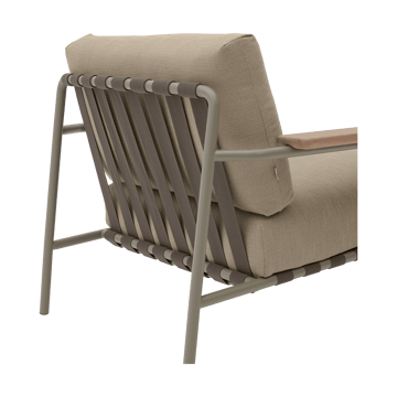 Poltrona lounge Settle Lounge Chair - Ribbed Weave 5 Taupe - Muuto