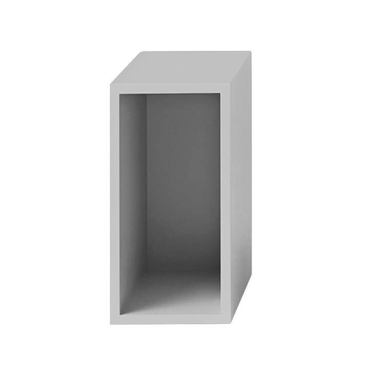 Prateleira com placa traseira, pequena Stacked 2.0 - light grey - Muuto