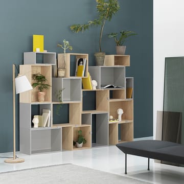 Prateleiras modulares, grandes Stacked 2.0 - carvalho - Muuto