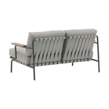 Sofá Settle 2 lugares - Ribbed Weave 2 Dark green - Muuto