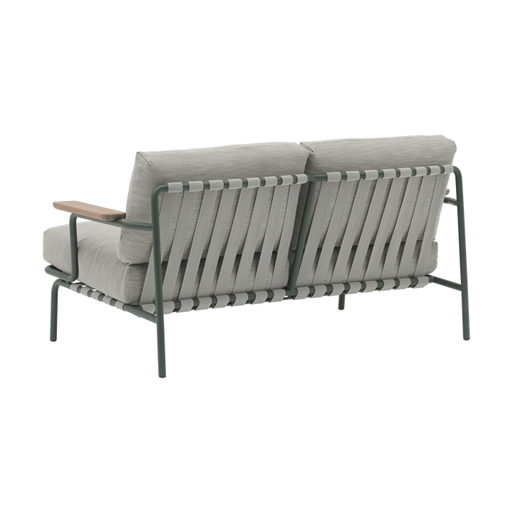 Sofá Settle 2 lugares, Ribbed Weave 2 Dark green Muuto