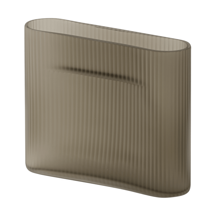 Vaso Ridge vidro fosco 16,5 cm - Taupe - Muuto