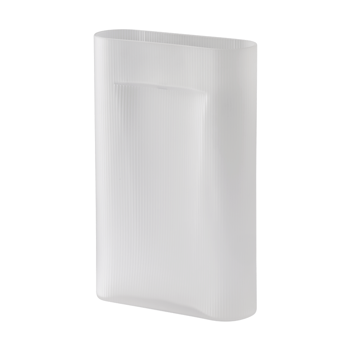 Vaso Ridge vidro fosco 48,5 cm - White - Muuto