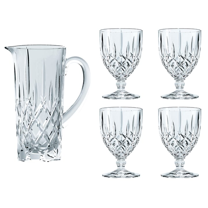 Jarro e 4 copos Noblesse - transparente - Nachtmann
