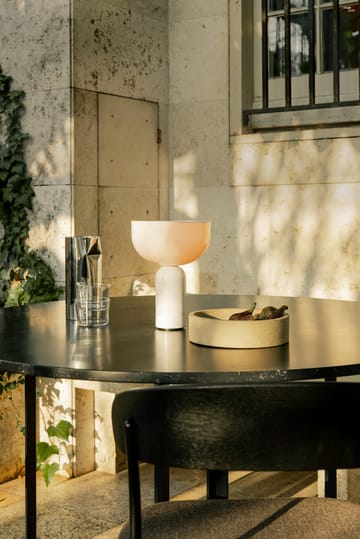 Candeeiro de mesa portátil Kizu - White marble - New Works