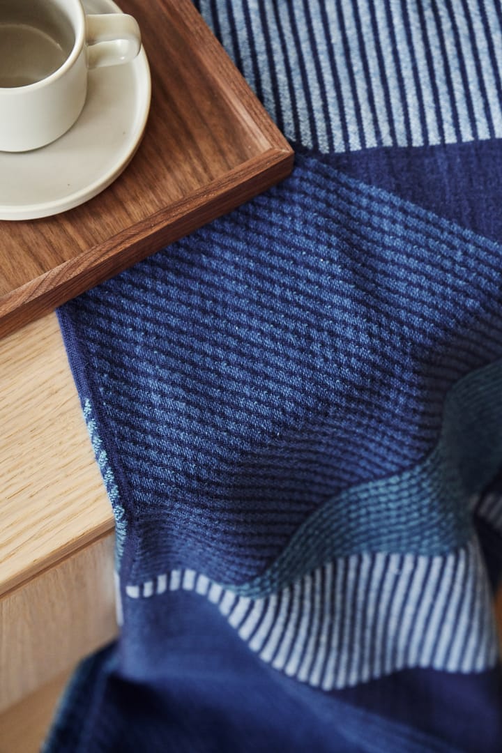 Metric focus No. 3 cobertores de algodão 130x185 cm - Azul  - NJRD