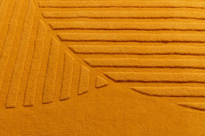 Tapete de lã com círculos amarelo Levels - 170x240 cm - NJRD