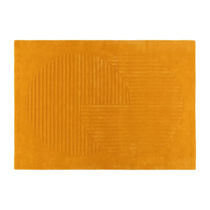 Tapete de lã com círculos amarelo Levels - 200x300 cm - NJRD