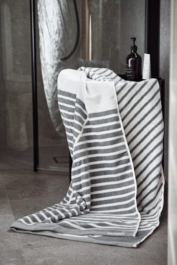Toalha de banho Stripes 100x150 cm - Cinzento - NJRD
