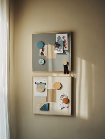 Quadro de avisos Noticeboard + 3 ímãs - Sand - Nofred