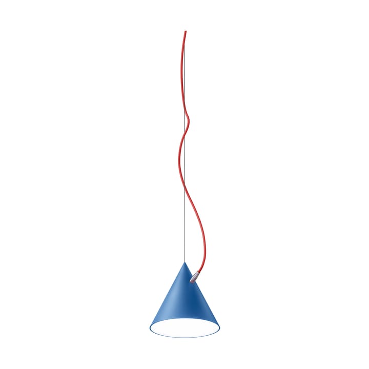 Pêndulo Castor 20 cm - Azul transparente-vermelho-prata - Noon