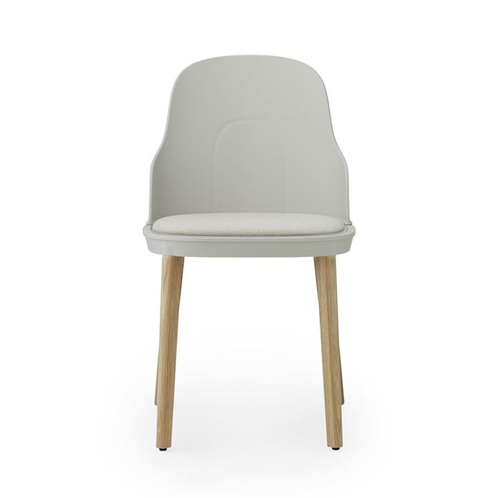 Allez cadeira com almofada e pernas de carvalho - Warm Grey - Normann Copenhagen