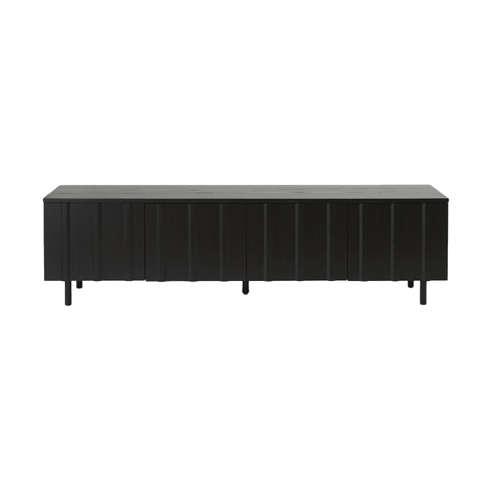 Aparador baixo Rib - Soft Black - Normann Copenhagen