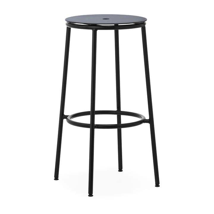 Banco elevado Circa 75 cm - Alumínio preto - Normann Copenhagen