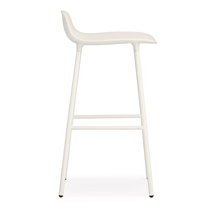 Banco elevado com pernas de metal Form, Branco Normann Copenhagen