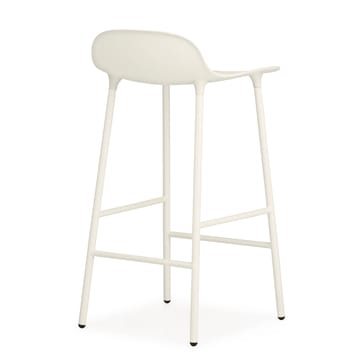 Banco elevado com pernas de metal Form - Branco - Normann Copenhagen