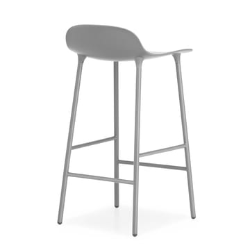 Banco elevado com pernas de metal Form - Cinza - Normann Copenhagen