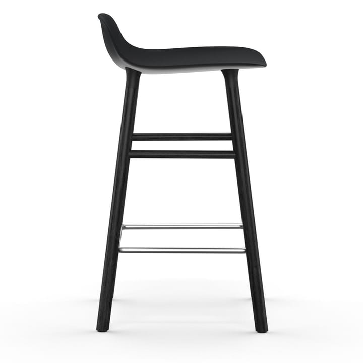 Banco elevado Form com pernas de carvalho envernizado 65 cm, Preto Normann Copenhagen