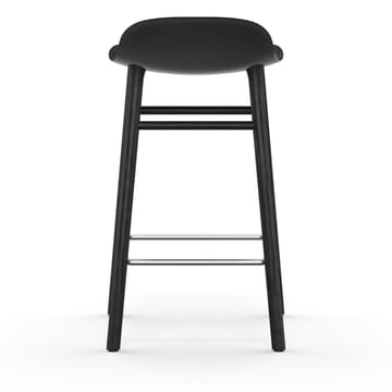 Banco elevado Form com pernas de carvalho envernizado 65 cm - Preto - Normann Copenhagen