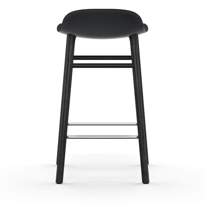 Banco elevado Form com pernas de carvalho envernizado 65 cm, Preto Normann Copenhagen