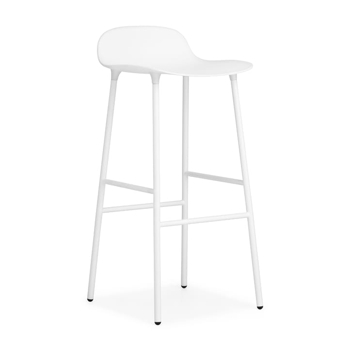 Banco elevado Form com pernas de metal 75 cm - Branco - Normann Copenhagen