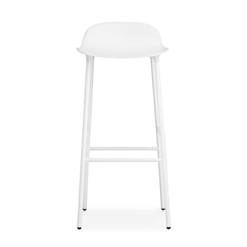 Banco elevado Form com pernas de metal 75 cm - Branco - Normann Copenhagen