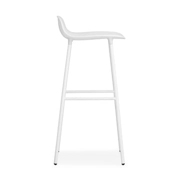 Banco elevado Form com pernas de metal 75 cm - Branco - Normann Copenhagen