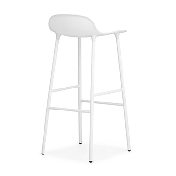 Banco elevado Form com pernas de metal 75 cm - Branco - Normann Copenhagen