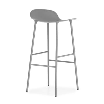 Banco elevado Form com pernas de metal 75 cm - Cinza - Normann Copenhagen