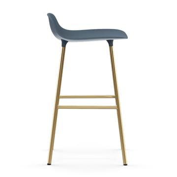 Banco elevado Form com pernas em bronze 75 cm - Azul - Normann Copenhagen