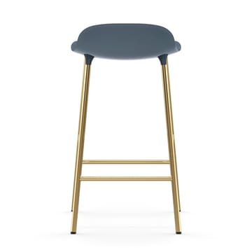 Banco elevado Form com pernas em bronze 75 cm - Azul - Normann Copenhagen