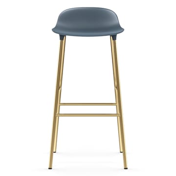 Banco elevado Form com pernas em bronze 75 cm - Azul - Normann Copenhagen