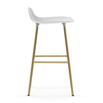 Banco elevado Form com pernas em bronze 75 cm - Branco - Normann Copenhagen