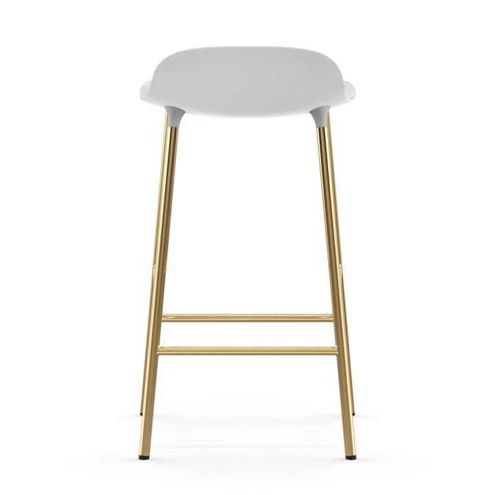 Banco elevado Form com pernas em bronze 75 cm, Branco Normann Copenhagen