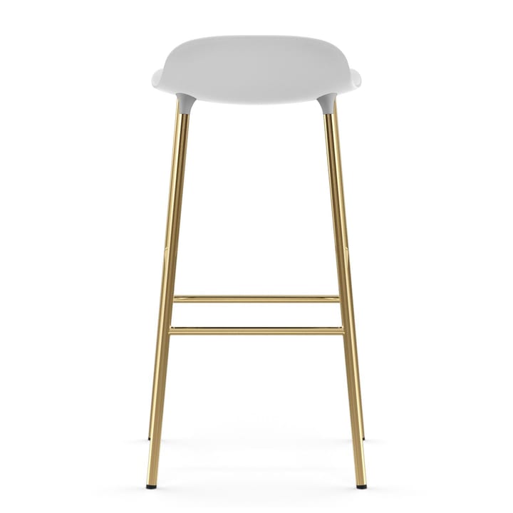 Banco elevado Form com pernas em bronze 75 cm, Branco Normann Copenhagen