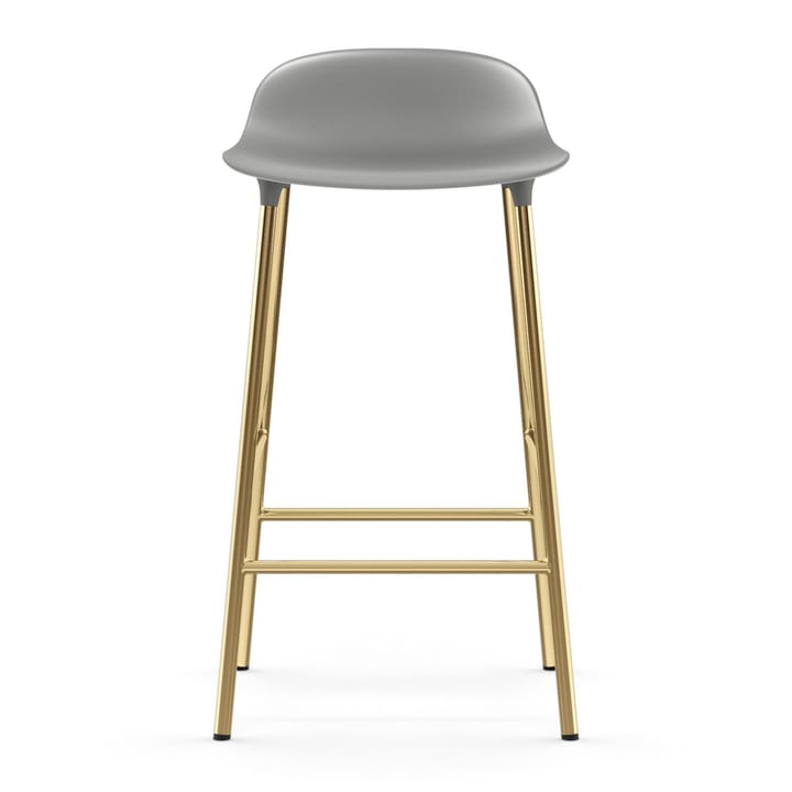 Banco elevado Form com pernas em bronze 75 cm, Cinza Normann Copenhagen